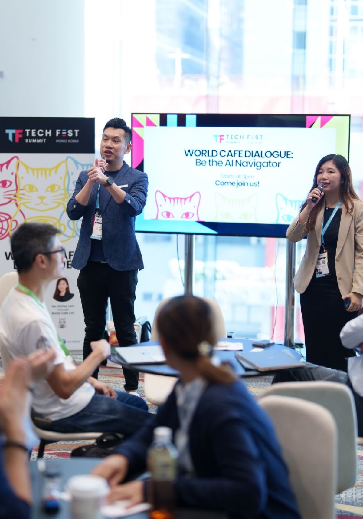 Michael Tam speaking at Tech Fest Summit Hong Kong